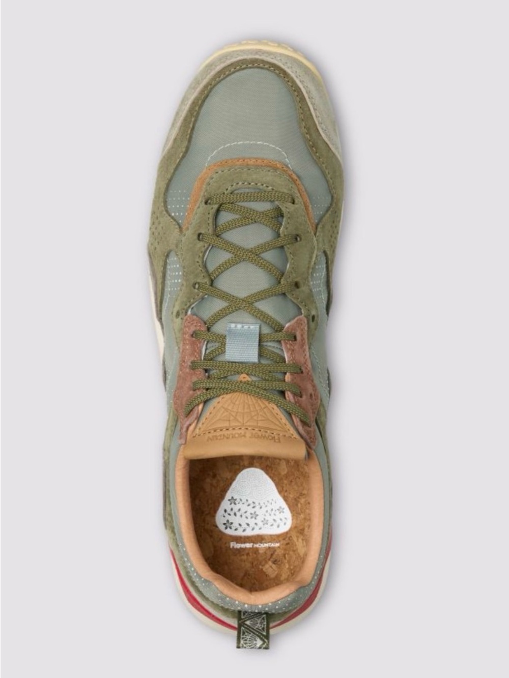 NWT Flower Mountain PUERH UNI LIMITED EDITION Suede technical fabric sneakers - Picture 3 of 15